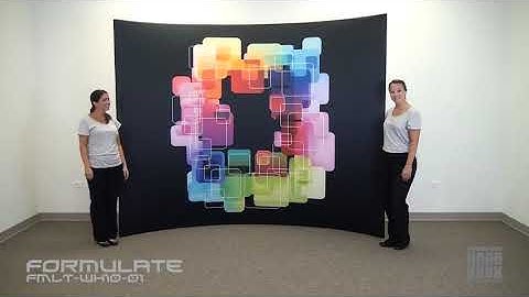 123Displays Formulate Tension Fabric Backwall Set Up