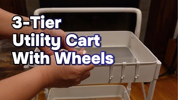 Available on Amazon: Amatic Brand 3-Tier Foldable Utility Cart with Wheels