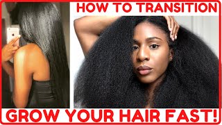 How to Grow Out Your Transitioning Natural Hair Super Fast!
