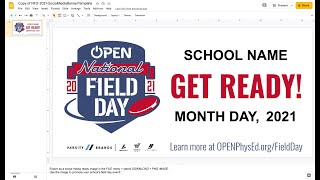 PNG Banner Tutorial for OPEN National Field Day 2021