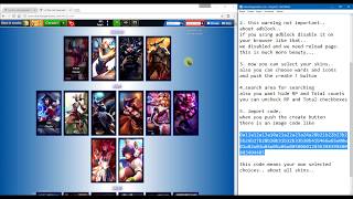 How to Make League of Legends Skin List Image screenshot 1