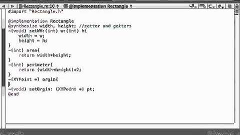 Objective C Programming Tutorial   35   Enhancing the Rectangle class   YouTube