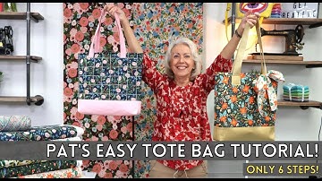 How To Sew Your Own Easy Tote Bag In 6 Steps