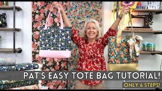 How To Make An Easy Vinyl Tote Bag - In Only 5 Steps! – The Sewing Studio  Fabric Superstore