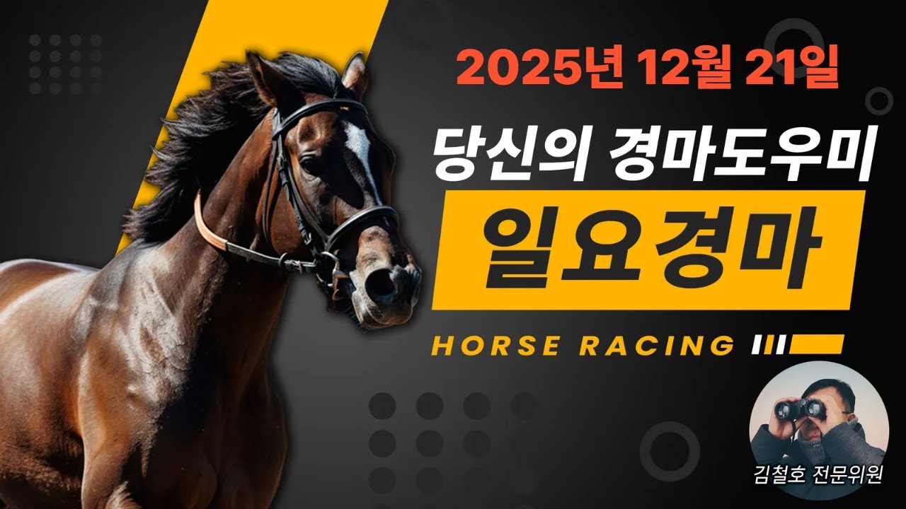 경마도우미 김철호 12월21일 일요경마 훈련 좋은 복병 도우미!