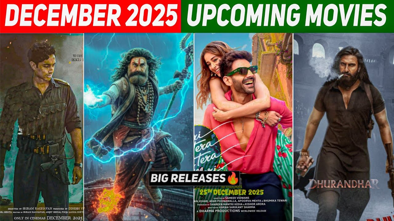 Top 10 Upcoming Movies In December 2025 In Hindi || Upcoming Bollywood & South Indian Films 2025