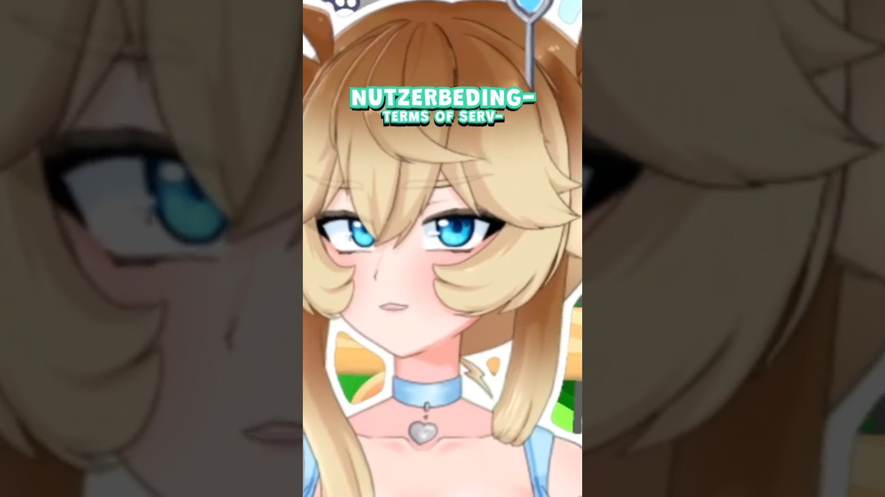 The word of the day is “Nutzerbedienungen” 💀 #vtuber