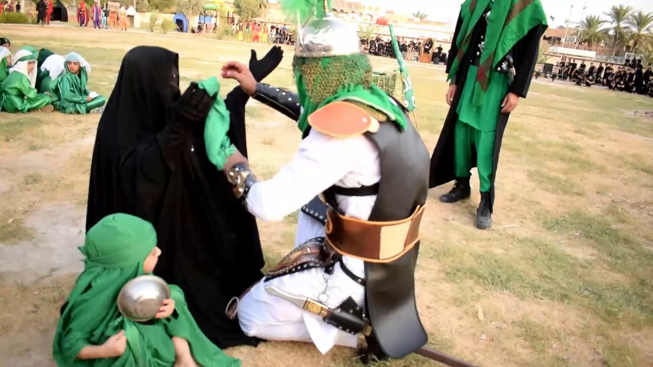 وداع العباس ع  مع زينب ع  || هيئه تشبيه انصار الزهراء ع محرم 1440 هـ