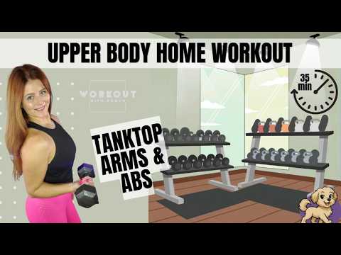 Dumbbell Strength Training At Home For Upper Body + Core 💪 - YouTube