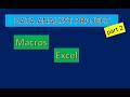 Data Analyst Project with Macro Excel -Membuat form input data. bagian 2 - pemrograman