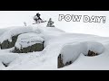 Snowboarding Untouched Pillow Lines at BOREAL Mountain!