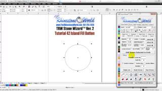 Celebrity Tutorial 42 Island Fill Button (TRW Stone Wizard™ Ver 2.0) The Rhinestone World Wealth