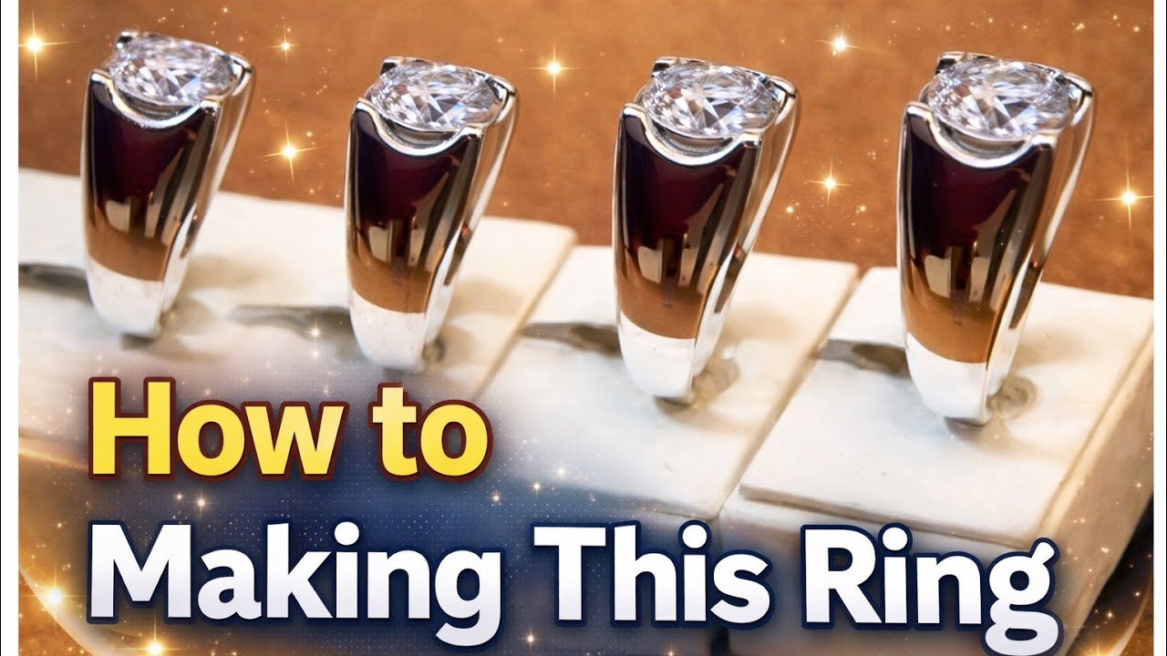 making design silver ring - handmade silver carving jewelry