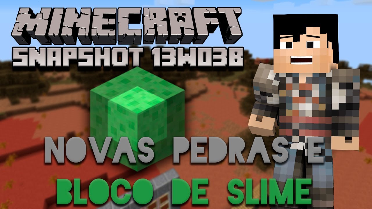 Minecraft Snapshot 13w03B [1.8] - Novas Pedras & Bloco de Slime!!!