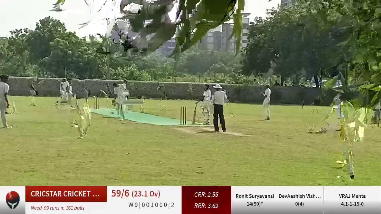 Live Cricket Match | SHARDAMANDIR VINAYMANDIR vs CRICSTAR CRICKET ACADEMY | 07-Sep-22 09:59 AM 50 o