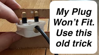 Old Plug Trick: How to Fit a 13A Plug Through a Tight Hole