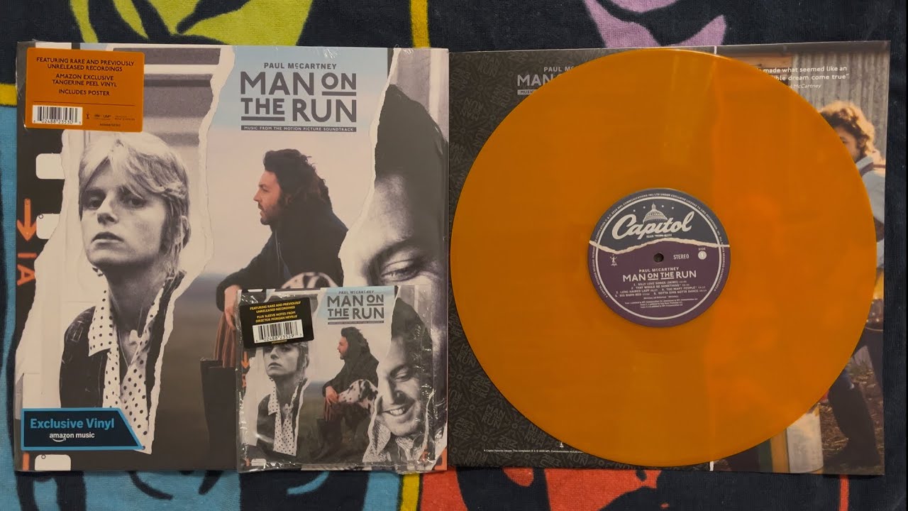 洋楽 Paul McCartney Man on the Run (RARE SET) Paul McCartney Man On The Run: Music From The Motion Picture