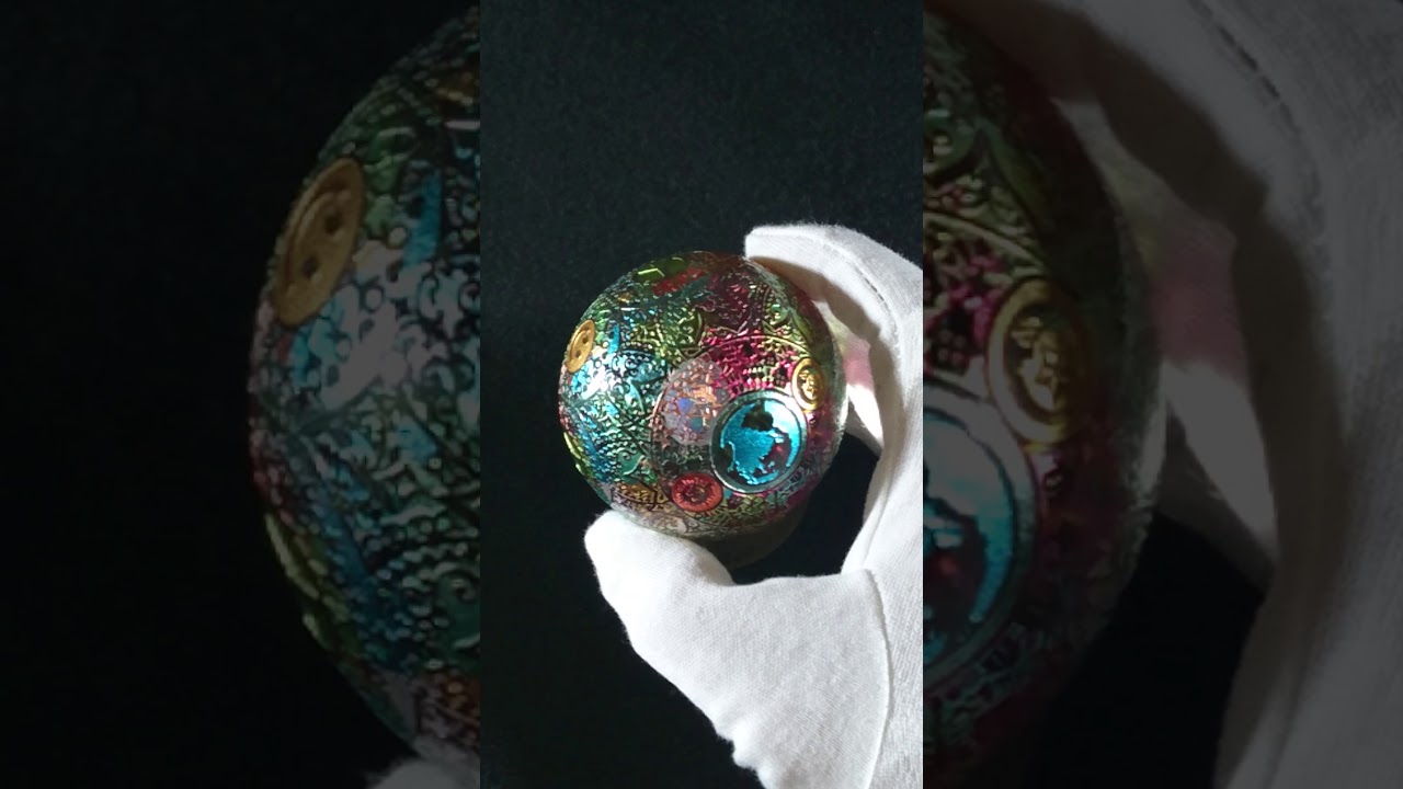 定榮 政隆 万華鏡 サンドブラストマーブル Love & Peace ガラス