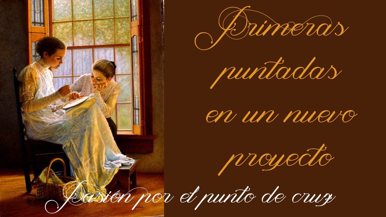 Primeras puntadas en punto de cruz (cómo iniciar un proyecto nuevo)