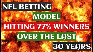 NFL Betting Model Hitting 77% Winners Over The Last 30 Years