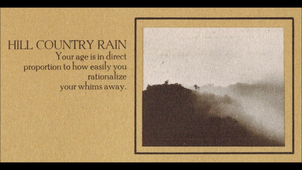 Jerry Jeff Walker - Hill Country Rain (rare version)