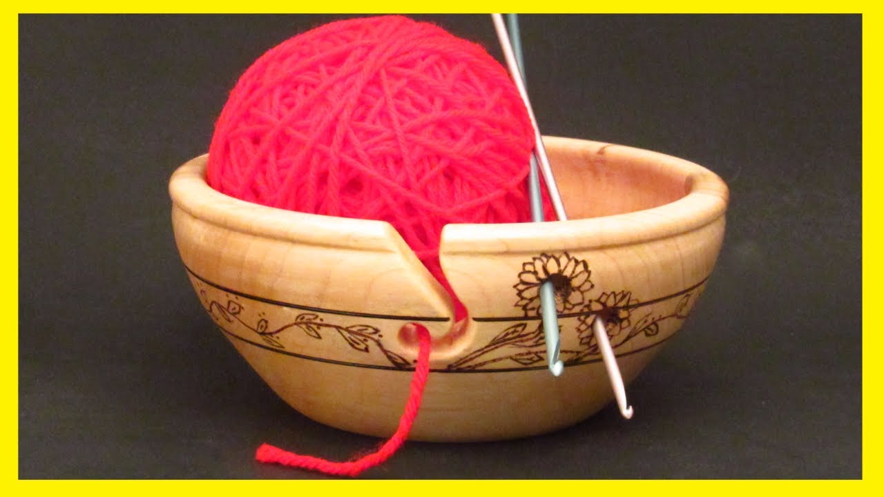 Crochet Yarn Bowl Knitting, Wooden Yarn Bowl Knitting