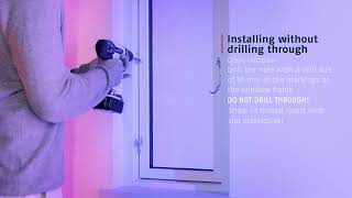 ABUS Nordic | FTS15 window lock - Installing the window lock in a single window w/o drilling through