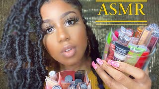 ASMR | My Lipgloss Collection & Application/Try-on 💄💋 (Soft Tapping & Whispers) screenshot 5