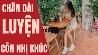 Chân dài luyện tập côn nhị khúc - Thành viên nữ CLB Côn nhị khúc Vô Cực