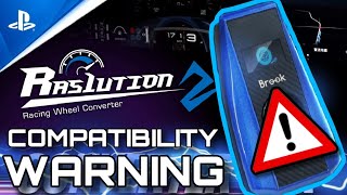 WARNING about Ras1ution 2 Wheel Compatibility with MOZA, FANATEC and Cammus on PlayStation screenshot 5