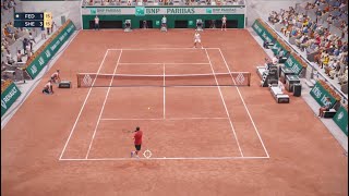 [TopSpin 2k25] Federer vs Shelton Gameplay | Roland Garros | Paris