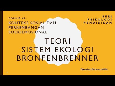 Video: Mengapa Bronfenbrenner menyebut kerangka kerjanya untuk pengembangan manusia Bioekologi?