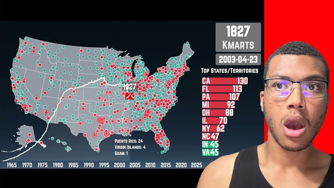 Kmart Rise Program Reacting to The Rise and Fall of Kmart, Mapped (1962-2025) - YouTube