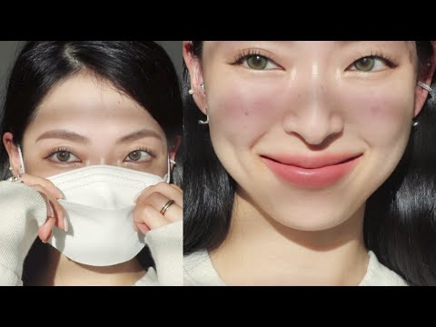 😷 Skincare &amp;amp; <strong>No</strong> Foundation Mask <strong>Make</strong>-up | 한겹 스킨케어 추천 &amp;amp; 노파데 마스크 메이크업 ✨