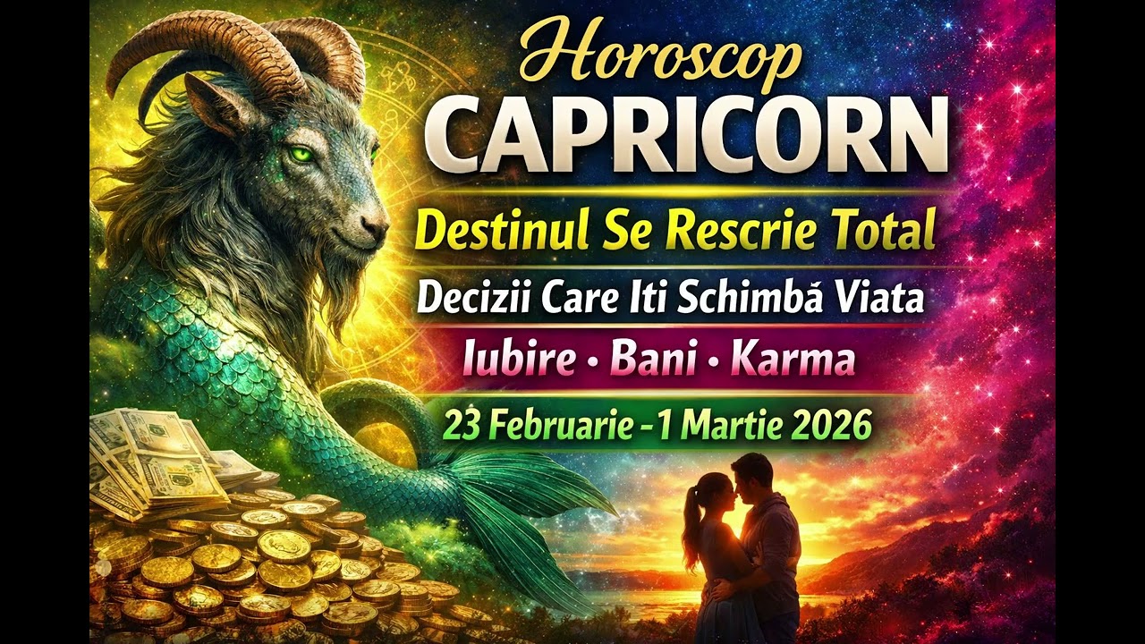 ♑Horoscop CAPRICORN 23 Februarie - 1 Martie 2026 - Bani, Iubire Si Destin Se Rescrie Total