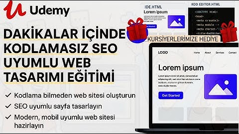 11-Dakikalar İçinde Kodlamasız Web Tasarımı | SEO Uyumlu & Mobil Web Sitesi Eğitimi
