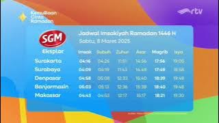 Jadwal Imsakiyah - Kemuliaan Cinta Ramadan RTV (8 Maret 2025)