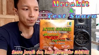 MERAKIT Test Suara Amplifier Subwoofer Ranic 501 Keong Racun 1700 w Pmpo   Subwoofer