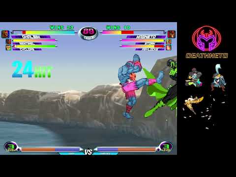 MvC2 Dhalsim 80%+ unfly infinite to yoga strike K.O. combo from low slide + cyclops confirm 9/6/23