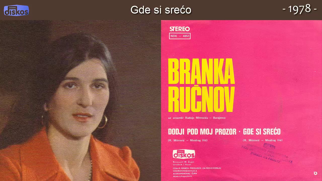 Branka Rucnov - Gde si sreco - (Audio 1978)