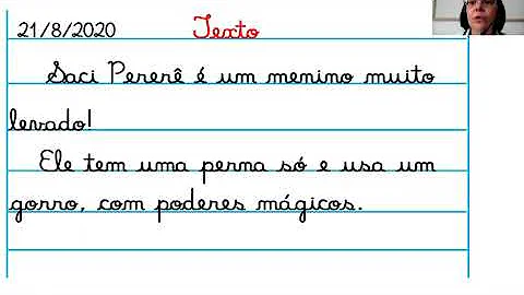 Como o texto descreve o saci?