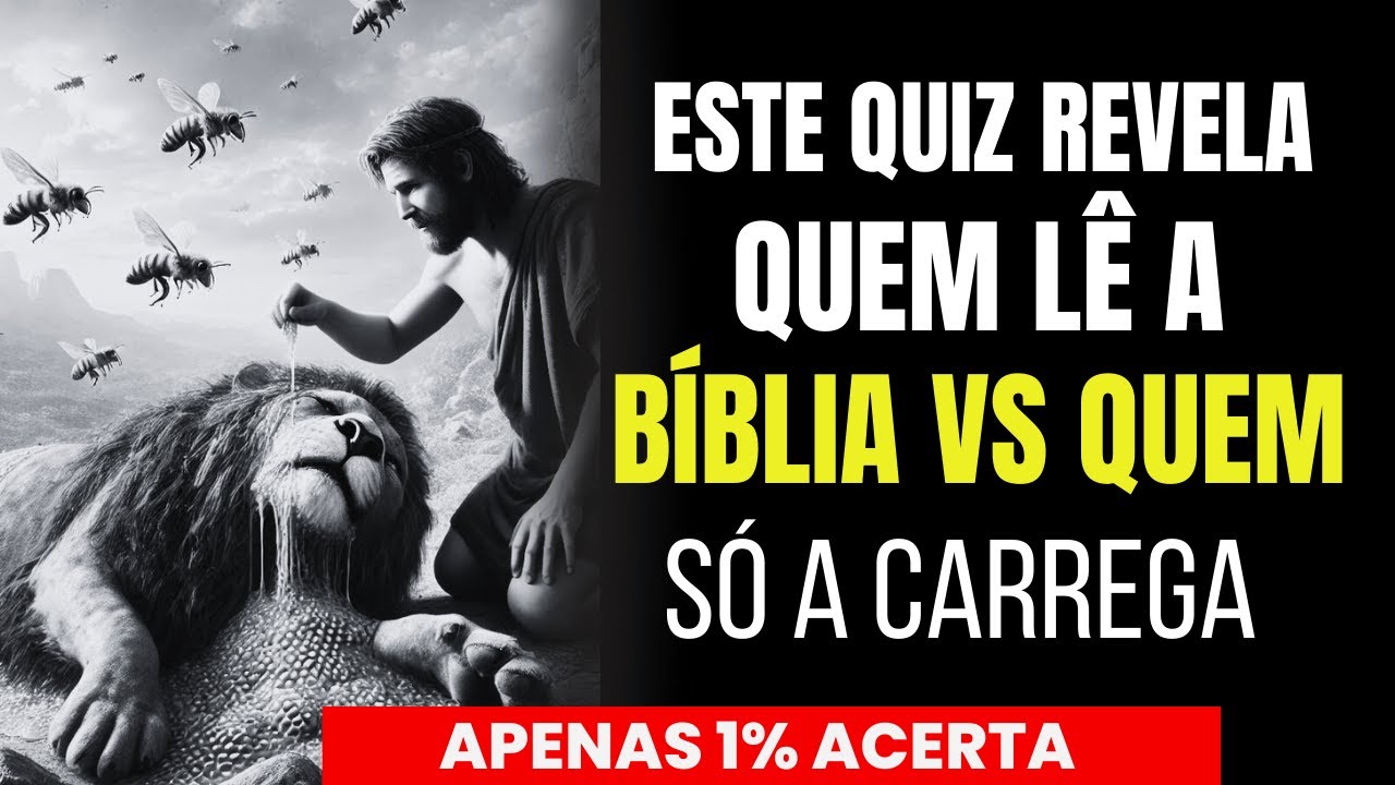 ⚡ QUIZ BÍBLICO RELÂMPAGO: 15 PERGUNTAS QUE DESTROEM OS LENTOS! 📖🔥
