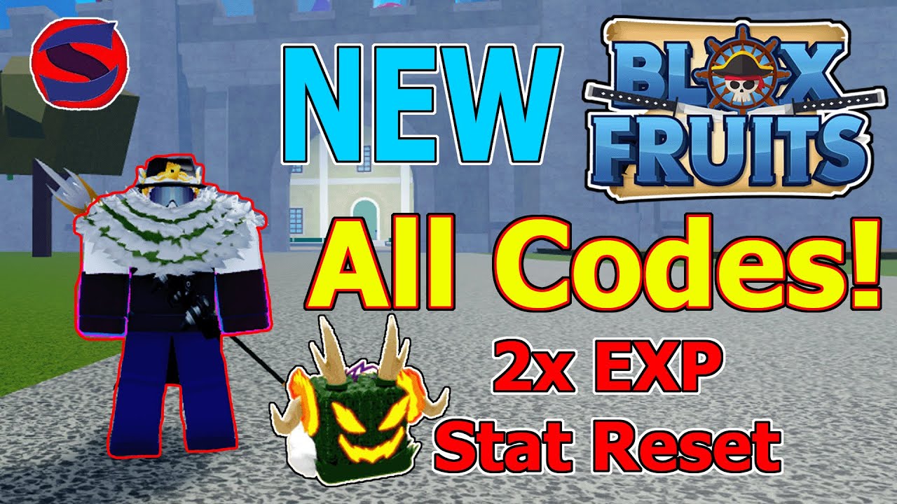Bloxfruits New & Free Working 2x Exp & Reset Stat Codes