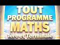 Tout le Programme de Maths pour le Bac Première et Terminale 2026