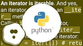 Is an iterator also an iterable?