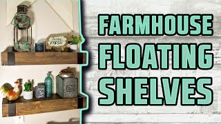 How To Make Simple Floating Shelves | DIY Floating Shelves