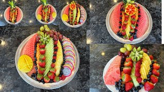 Healthy Fruit Platters #12 | Easy Party Platters Ideas for Small Parties/how to cut Fruit for Guests