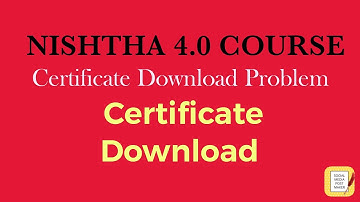 NISHTHA Course Certificate |  download Problem in DIKSHA | Satheesha_HR  @srustisinchana
