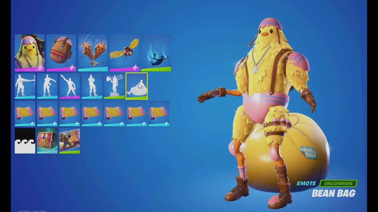 BEAN BAG EMOTE SHOWCASE in Fortnite