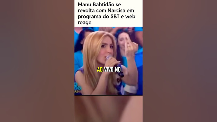 MANU BAHTIDÃO PERDE A PACIÊNCIA COM NARCISA E MOSTRA DEDO DO MEIO AO VIVO NO SBT